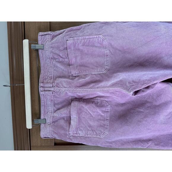Pilcro Anthropologie Pink Corduroy High Rise Straight Leg Pants Women’s size 32 - Picture 6 of 12